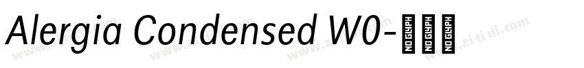 Alergia Condensed W0字体转换